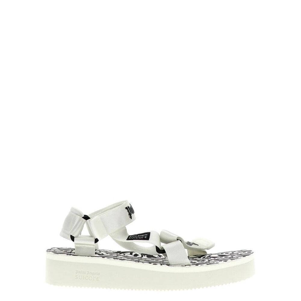 Palm Angels Bicolor Polyester Flat Women's Sandals
